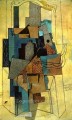 Hombre junto a la chimenea 1916 cubismo Pablo Picasso